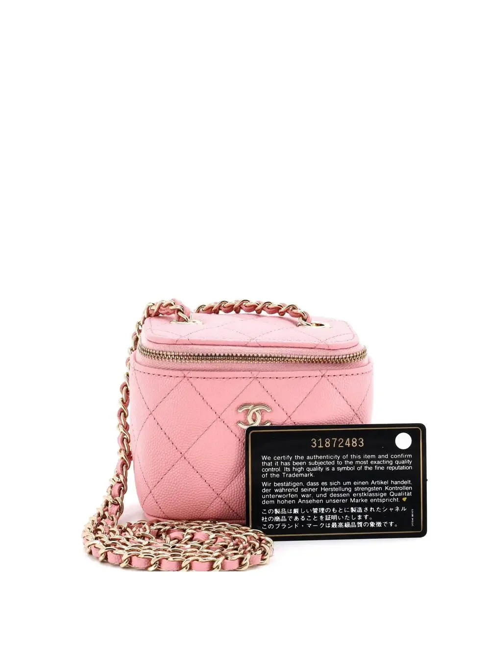 Chanel Classic Vanity Case With Chain #258285C36B